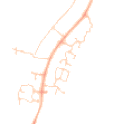 Daytime road noise heatmap for CB23 7GW