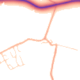 Daytime road noise heatmap for CB23 7PL