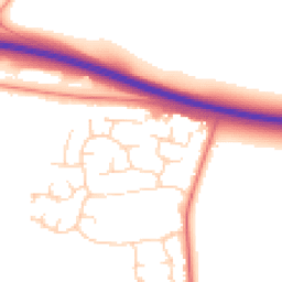 Daytime road noise heatmap for CB23 7QD