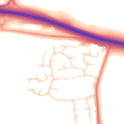 Daytime road noise heatmap for CB23 7QW