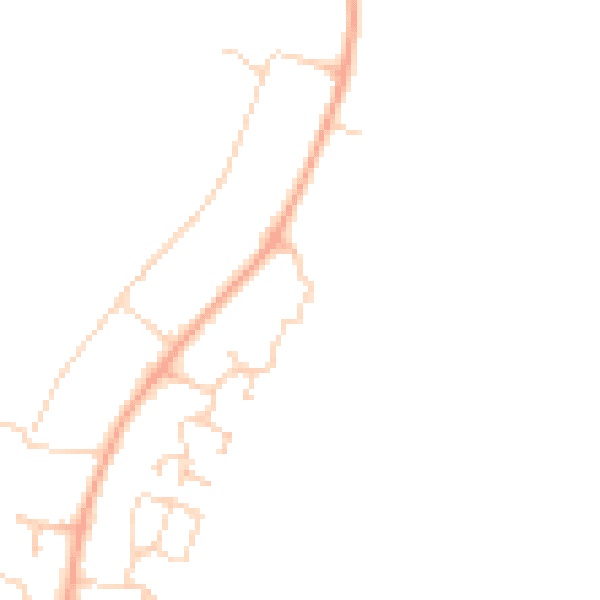 Daytime road noise heatmap for CB23 7UY