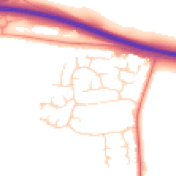 Daytime road noise heatmap for CB23 7XB