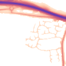Daytime road noise heatmap for CB23 7XJ