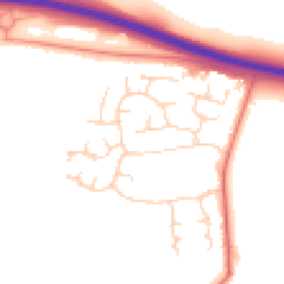 Daytime road noise heatmap for CB23 7XP