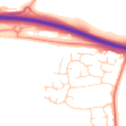 Daytime road noise heatmap for CB23 7XQ