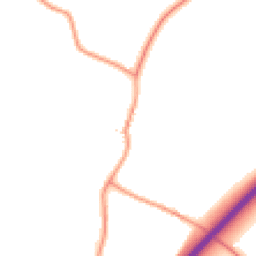 Daytime road noise heatmap for CB23 8AB