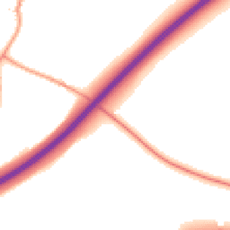 Daytime road noise heatmap for CB23 8AJ