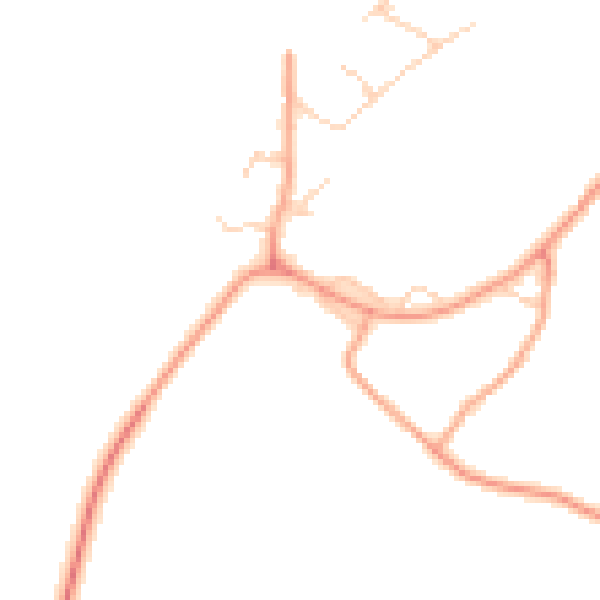 Daytime road noise heatmap for CB23 8BZ