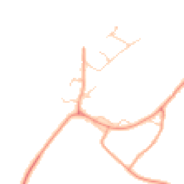 Daytime road noise heatmap for CB23 8DG
