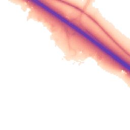 Night-time road noise heatmap for CB23 8DU