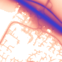 Daytime road noise heatmap for CB23 8DX