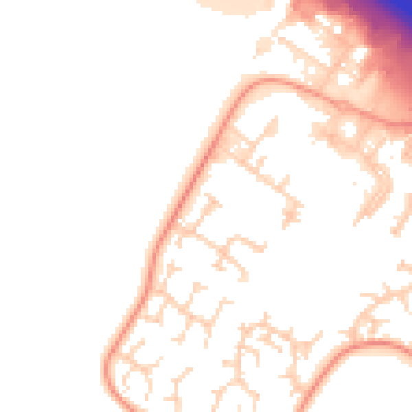 Daytime road noise heatmap for CB23 8EA