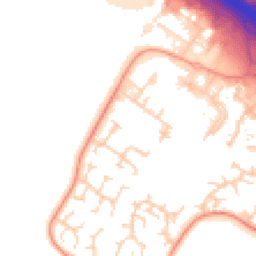 Daytime road noise heatmap for CB23 8ED