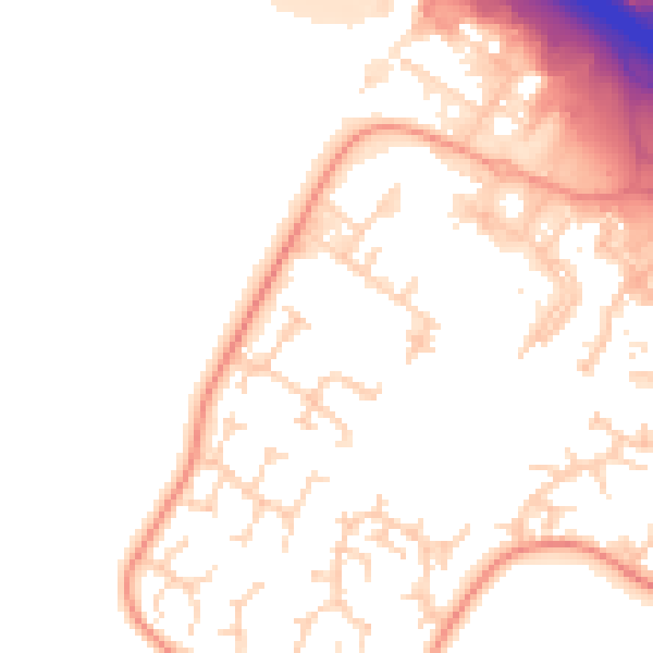 Daytime road noise heatmap for CB23 8ED