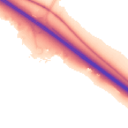 Night-time road noise heatmap for CB23 8EJ