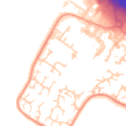 Daytime road noise heatmap for CB23 8EN