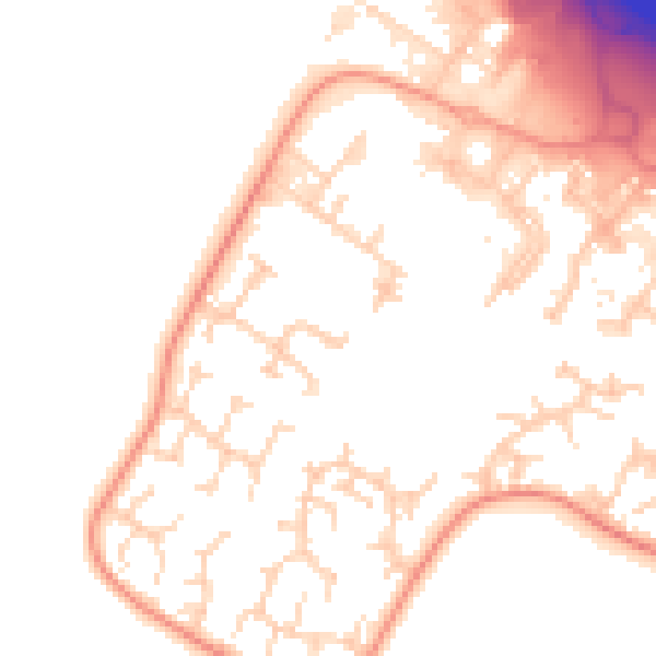 Daytime road noise heatmap for CB23 8EN