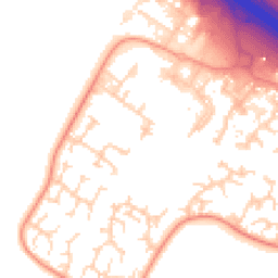 Daytime road noise heatmap for CB23 8SE