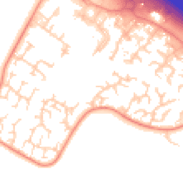 Daytime road noise heatmap for CB23 8SJ