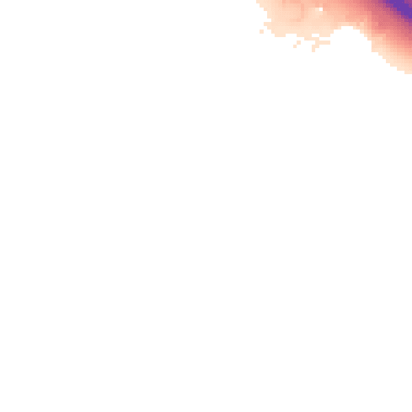 Night-time road noise heatmap for CB23 8SJ