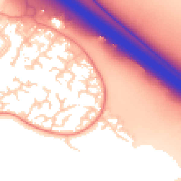 Daytime road noise heatmap for CB23 8SZ