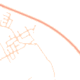 Daytime road noise heatmap for CB24 1AB