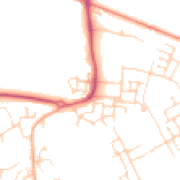 Daytime road noise heatmap for CB24 1AD