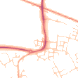 Daytime road noise heatmap for CB24 1AE