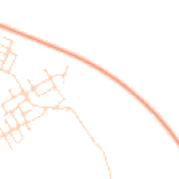 Daytime road noise heatmap for CB24 1AJ