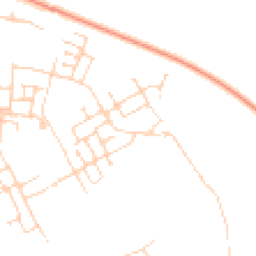 Daytime road noise heatmap for CB24 1AL