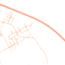Daytime road noise heatmap for CB24 1AN