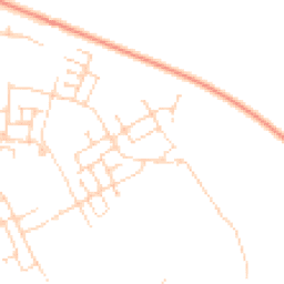 Daytime road noise heatmap for CB24 1AQ