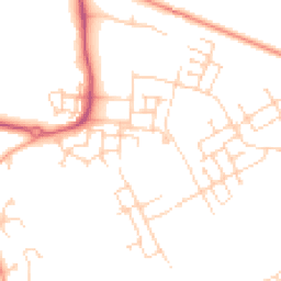 Daytime road noise heatmap for CB24 1AW