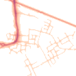 Daytime road noise heatmap for CB24 1BA