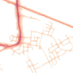 Daytime road noise heatmap for CB24 1BB