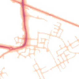 Daytime road noise heatmap for CB24 1BD