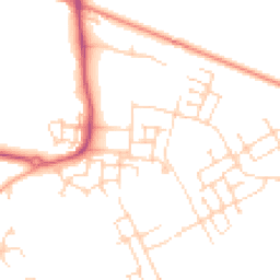 Daytime road noise heatmap for CB24 1BE