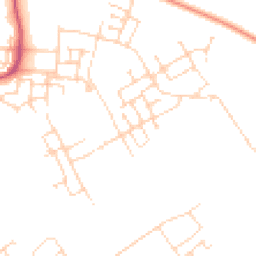 Daytime road noise heatmap for CB24 1BY