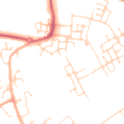 Daytime road noise heatmap for CB24 1DA