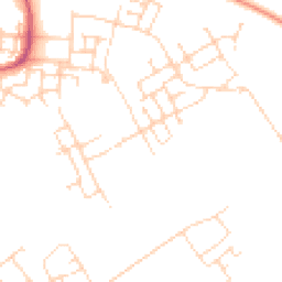 Daytime road noise heatmap for CB24 1DY