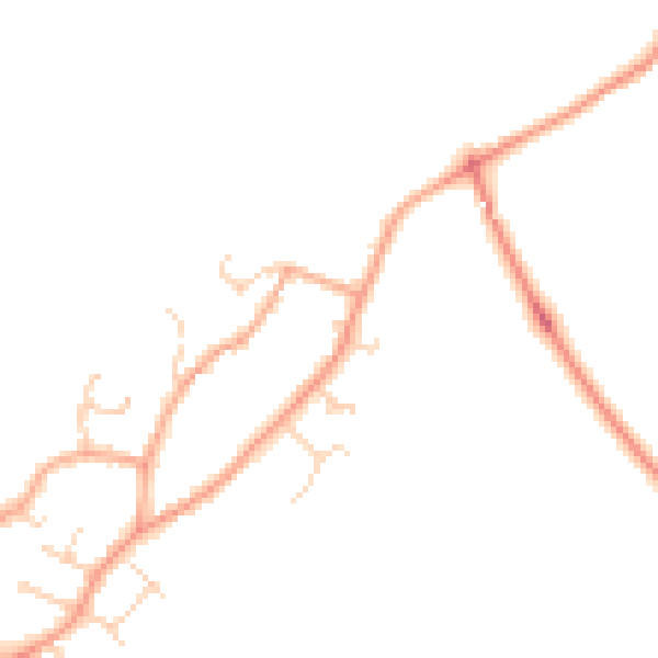 Daytime road noise heatmap for CB24 3AN