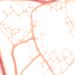 Daytime road noise heatmap for CB24 3BN