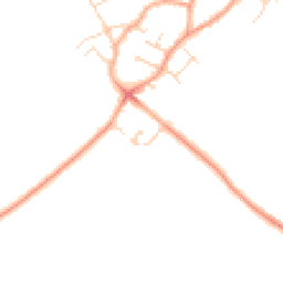 Daytime road noise heatmap for CB24 3BQ