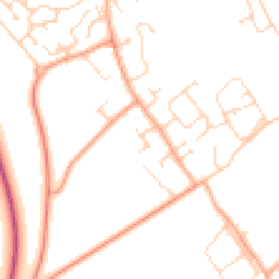 Daytime road noise heatmap for CB24 3DJ