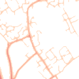 Daytime road noise heatmap for CB24 3DY