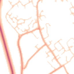 Daytime road noise heatmap for CB24 3EA