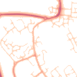Daytime road noise heatmap for CB24 3ED