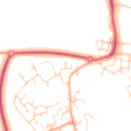 Daytime road noise heatmap for CB24 3ET