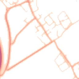 Daytime road noise heatmap for CB24 3FG