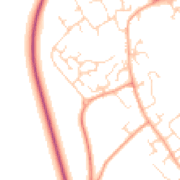 Daytime road noise heatmap for CB24 3GU